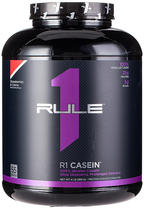 Протеин Rule One (R1) Caseine  1.8 kg (Strawberry cream) Луцк - изображение 1