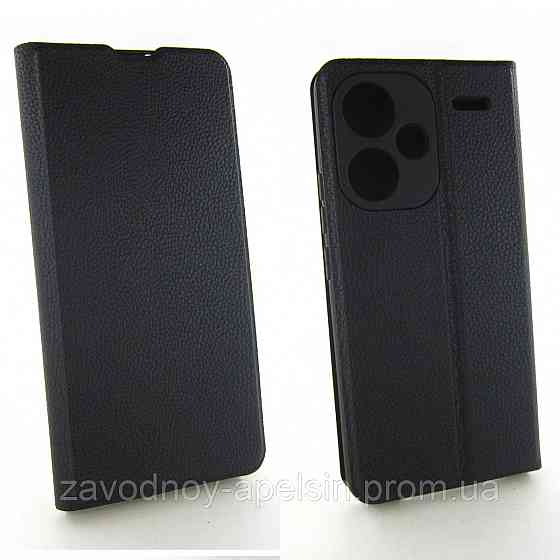 Чохол-книжка Xiaomi Redmi Note 13 Pro+ Plus Захист камери (чорний) Одеса