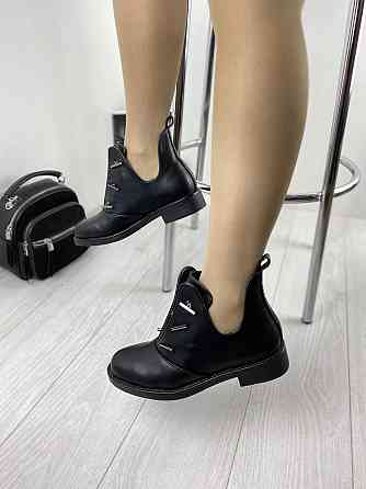 Черевики жіночі MENGTING чорні еко-шкіра 40р. (1187-1) Коломия