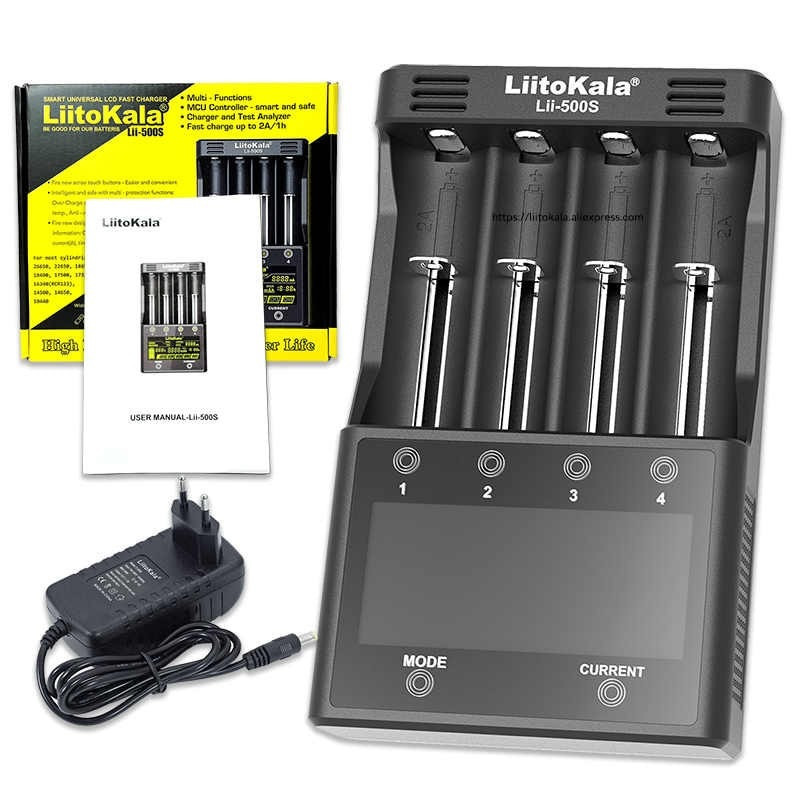 Заряднoe устройство Liitokala Lii-500S на 4 канала (для Ni-MH, Ni-CD, Li-Ion) с блоком питания Киев - изображение 1