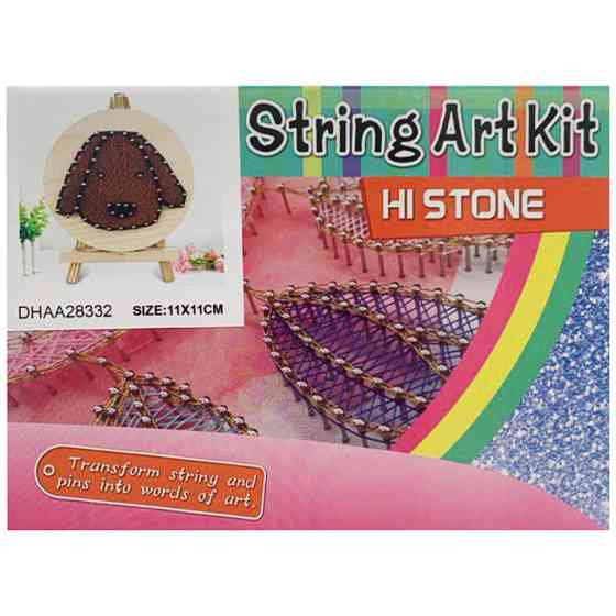 Дитячий набір для творчості стрінг-арт "Песик" YG0115(28332) дерев'яна основа Вінниця