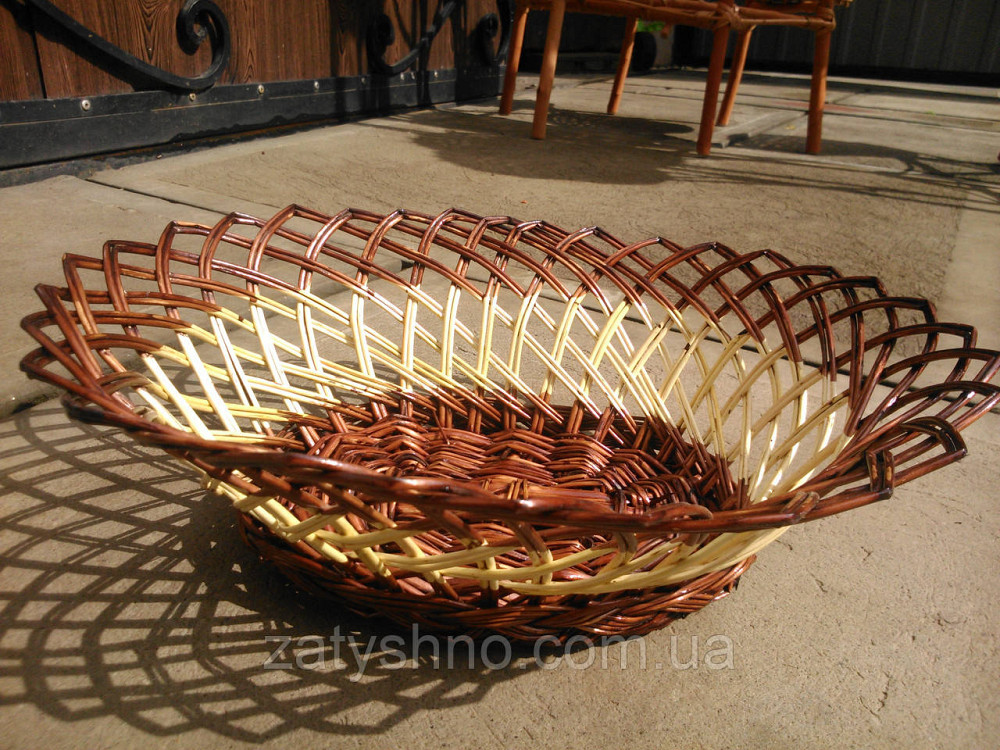 Конфетница плетеная из лозы Киев - изображение 4