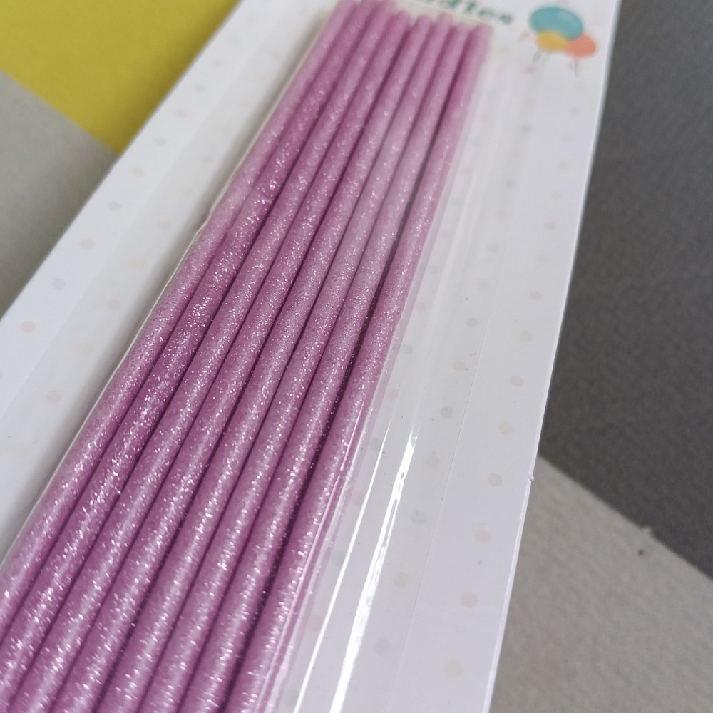 Свічки для торта слім рожевий 16 шт. Київ - фото 2