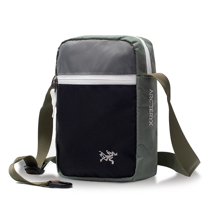 Сумка через плече Arcteryx 20x15 чорний/зелений Запоріжжя - фото 2