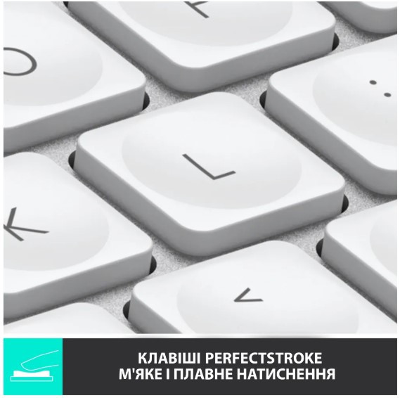 Клавіатура Logitech MX Keys Mini For Mac Wireless Illuminated Pale Grey (6772198) Київ - фото 7