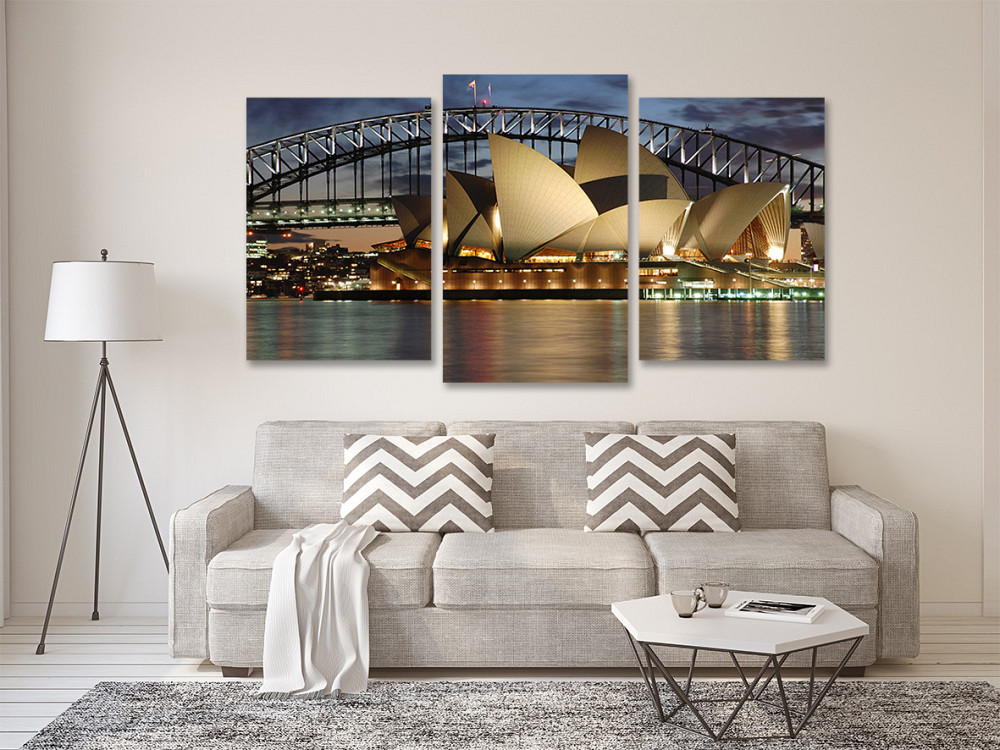 Модульна картина у вітальню/ спальню Опера Сідней  Art-541_3 100x150 см Київ - фото 2