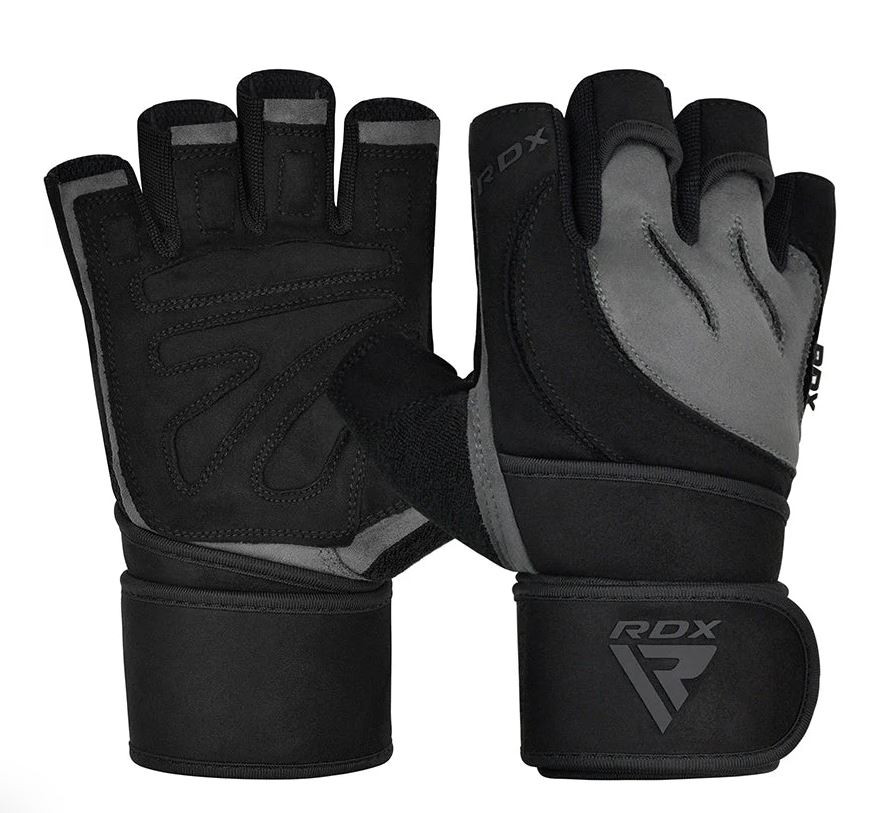 Рукавички для фітнесу RDX L4 Micro Gray/Black M Каменское - изображение 6