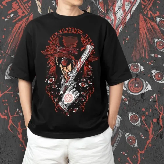 Футболка чоловіча з  принтом Хелсінг 2 Розмір 48 Anime0123 Дніпро