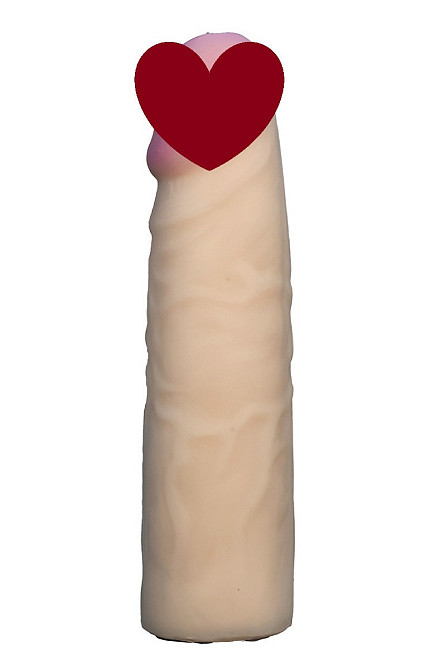 Насадка для страпона тілесна EGZO CIBERSKIN NSTR06 ( 18 см х 4,2 см ) Sex Aura Київ - фото 1