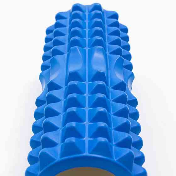 Масажний ролик (роллер) PowerPlay 4405 EVA Massage Roller Синій (33x12см.) Каменское