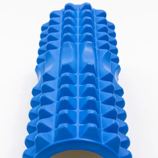 Масажний ролик (роллер) PowerPlay 4405 EVA Massage Roller Синій (33x12см.) Каменское - изображение 3
