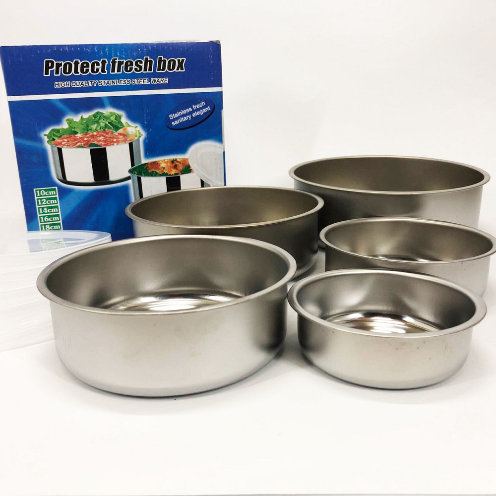 Набор пищевых контейнеров Unique UN-1515 5 шт из нержавеющей стали DQ-84 Львов - изображение 5