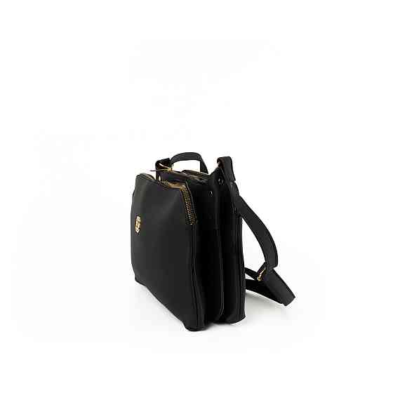 Сумка женская на молнии через плечо с регулируемым ремешком, женский клатч из искусственной кожи, Черный Каменец-Подольский