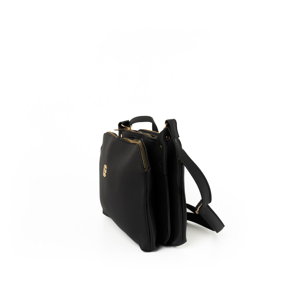 Сумка женская на молнии через плечо с регулируемым ремешком, женский клатч из искусственной кожи, Черный Каменец-Подольский - изображение 2