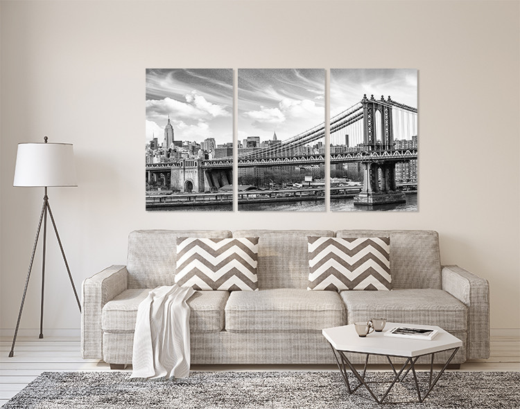 Модульна картина у вітальню/ спальню  Нью-Йорк    ART-293_3A 70х130 см Київ - фото 2