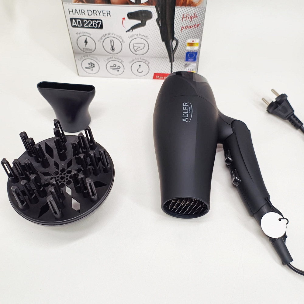 Мощный фен для сушки и укладки волос Adler AD 2267 2100Вт, Фен для легкой укладки волос UZ-18 Львов - изображение 6