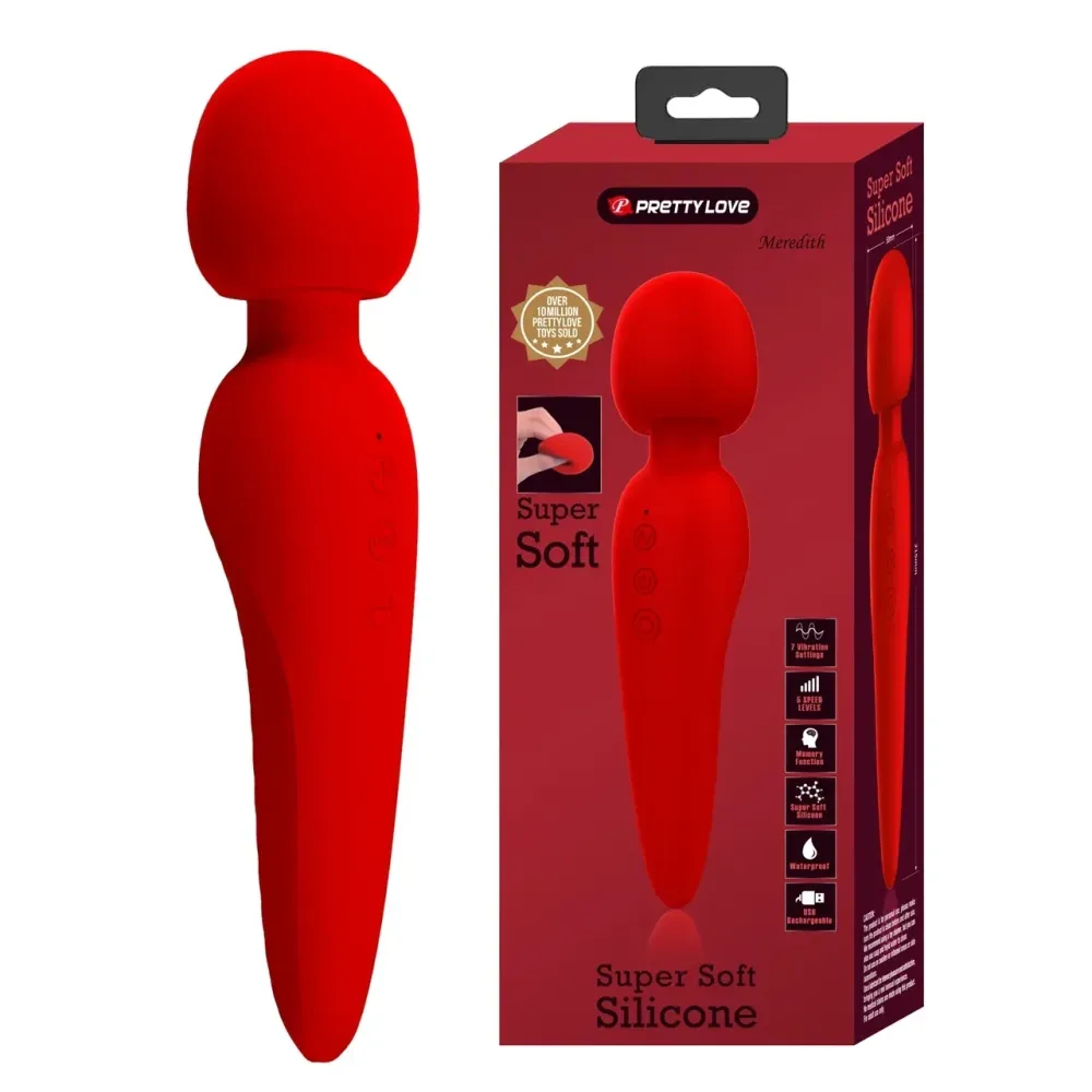 Вибромассажер Pretty Love - Meredith USB Red, BI-014668-2 Sex Aura Киев - изображение 1