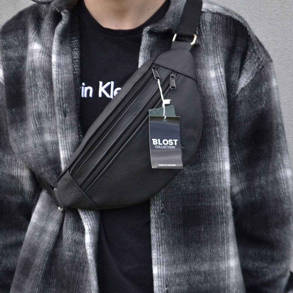 Чоловіча бананка для щоденного носіння, Поясна сумка на дві кишені, Функціональна бананка GT-61 Львів - фото 2