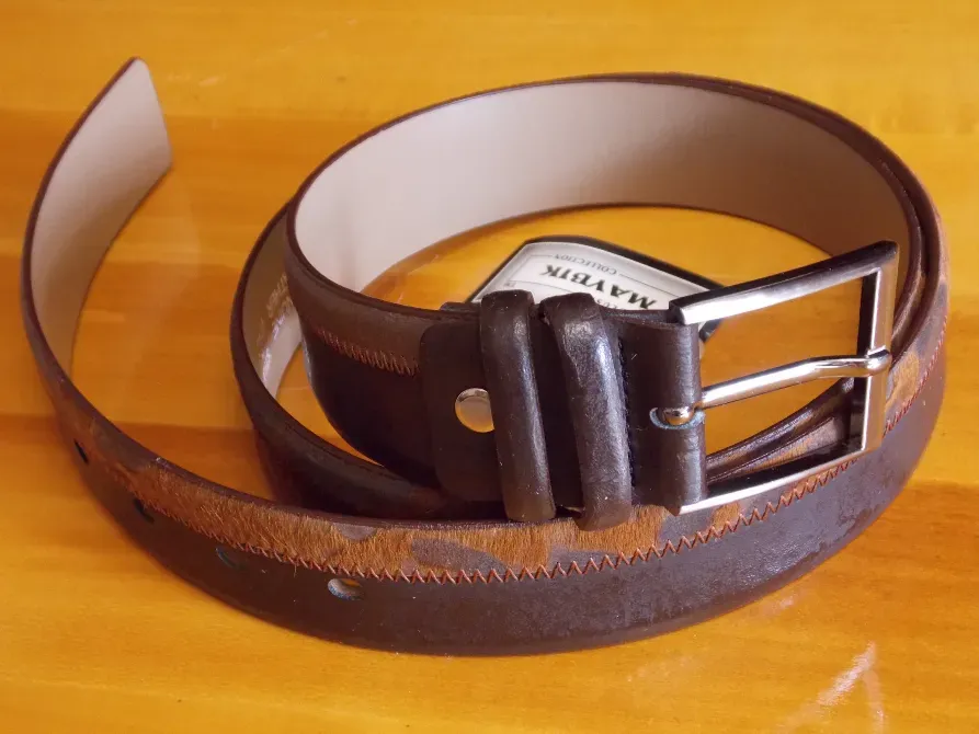 Ремень брючный кожаный новый. Харьков - изображение 1