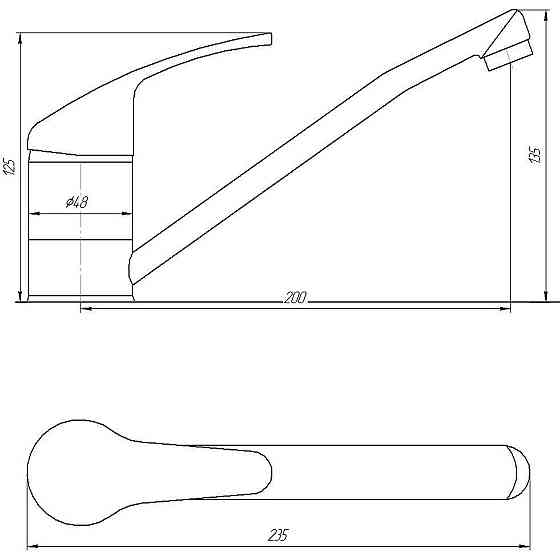 Змішувач для кухні Globus Lux Solly GLSO-0203 Київ