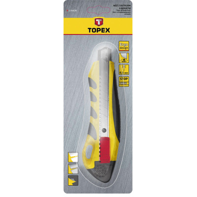Нож канцелярский Topex 18мм (17B428) Винница - изображение 2