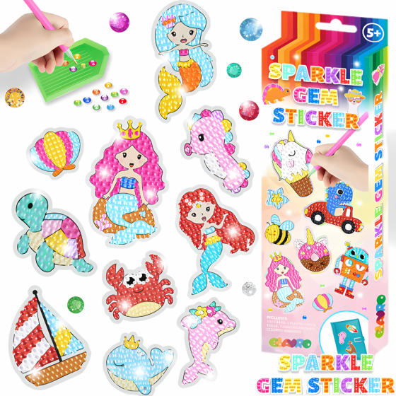 Набор для творчества и создания алмазных наклеек,стикеры с стразами для алмазной вышивки украшений Кам'янець-Подільський