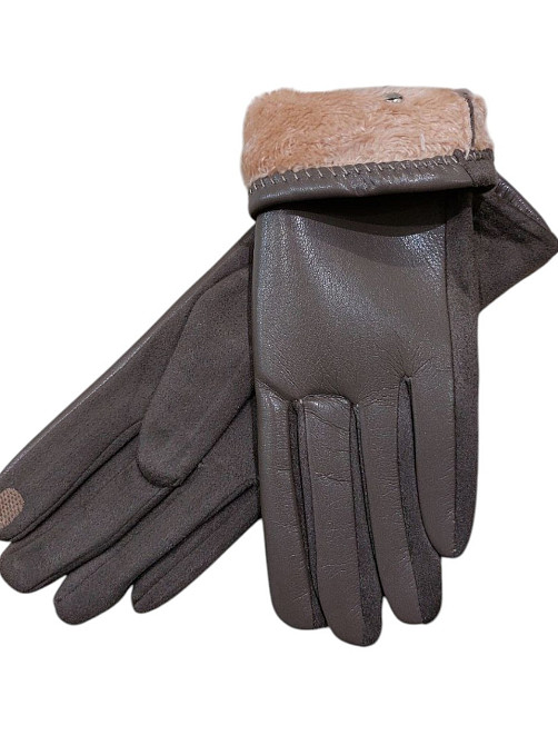 Жіночі рукавички сенсорні one size кавовий Київ - фото 3