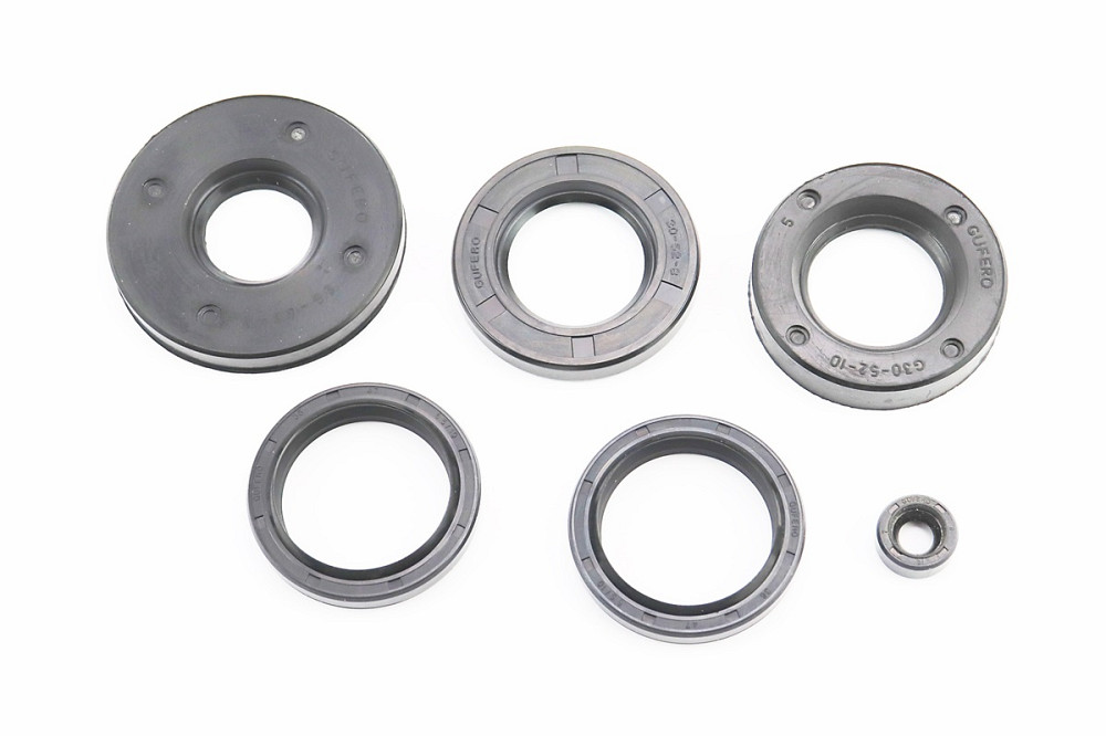 Сальники к-кт 6шт (8x16x7; 25x62x8; 30x52x8; 30x52x10; 36x47x6,5/10-2шт) 12V Киев - изображение 1