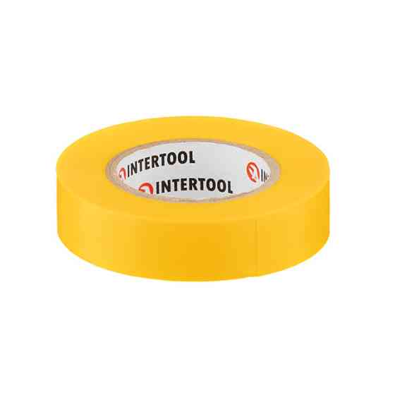 Стрічка ізоляційна 0.15мм*17мм*15м жовта INTERTOOL IT-0042 Киев