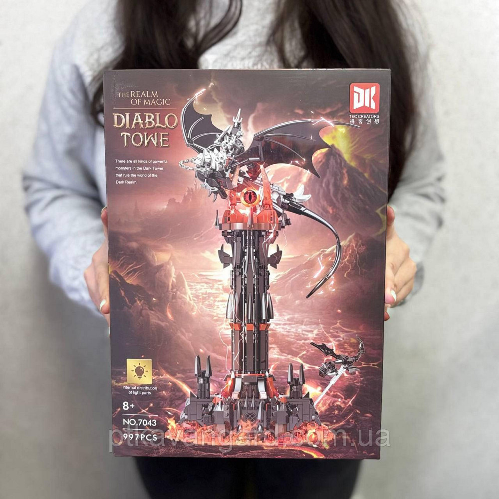 Конструктор башта Саурона володар кілець 997 деталей DK 7043 з підсвічуванням Хмельницький - фото 1
