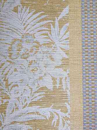 Шпалери флізелінові еко Casadeco Five o'clock 0.53х10 яскраво жовті квіти, пальми, листя під тканина гобелен Київ