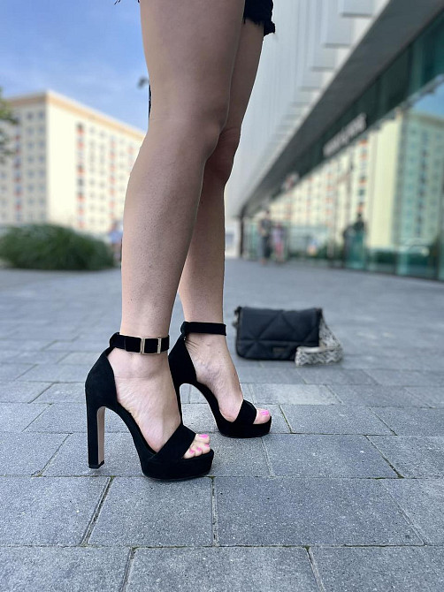 SANTINI Босоніжки жіночі SANTINI 951081-21 чорні (літо, замша натуральна) (3793) 36р.38р.39р. Коломия - фото 4