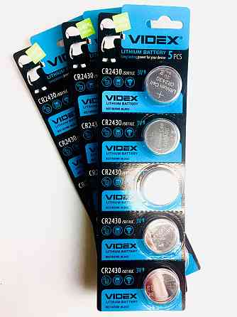 Батарейка літієва VIDEX CR2430 5 pcs BLISTER CARD Київ