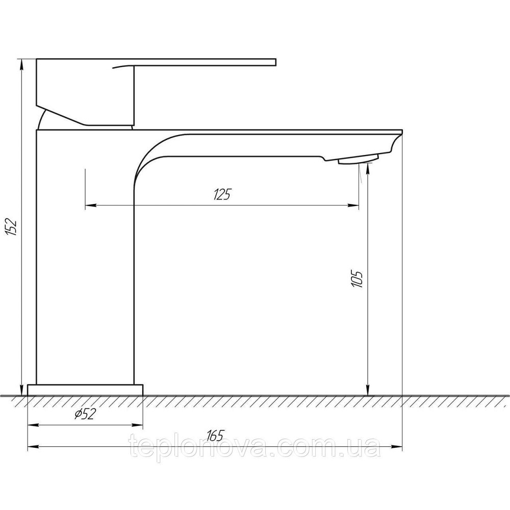 Змішувач для умивальника Globus Lux Ontario GLO-0101 Чернівці - фото 6