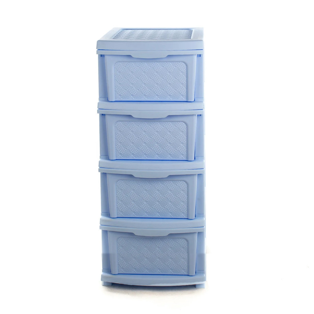 Комод R-Plastic "Компакт Плюс" 4 яруси 34*40*86 см блакитний Одеса - фото 3