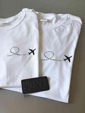 Парні футболки для хлопця та дівчини з принтом Чернівці