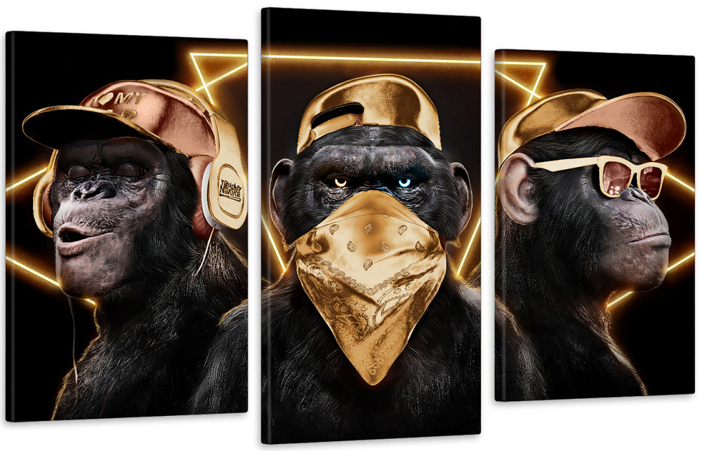 Модульная картина в гостиную / спальню Мавпи 2 Art-613_3 Киев - изображение 1