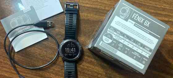 Смарт- часы Garmin Fenix 6x Sapphire в кольорі Carbon Gray Киев