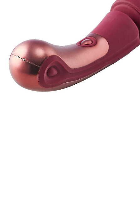 Вібратор мікрофон Dream Toys Dinky Curved Wand Jacky O бордовий Sex Aura Київ - фото 7