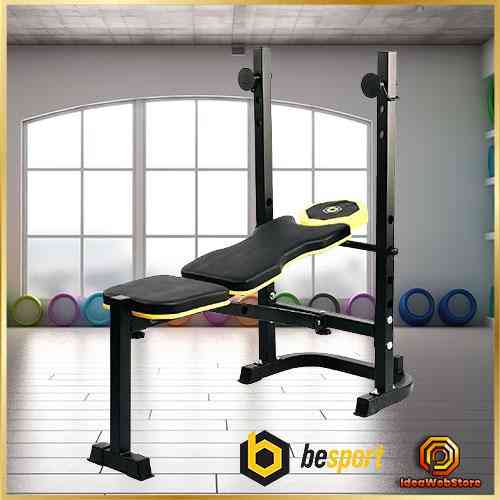 Лава універсальна для м'язів Besport Тренувальна лава і стійки, Професійна лава для жиму штанги Київ