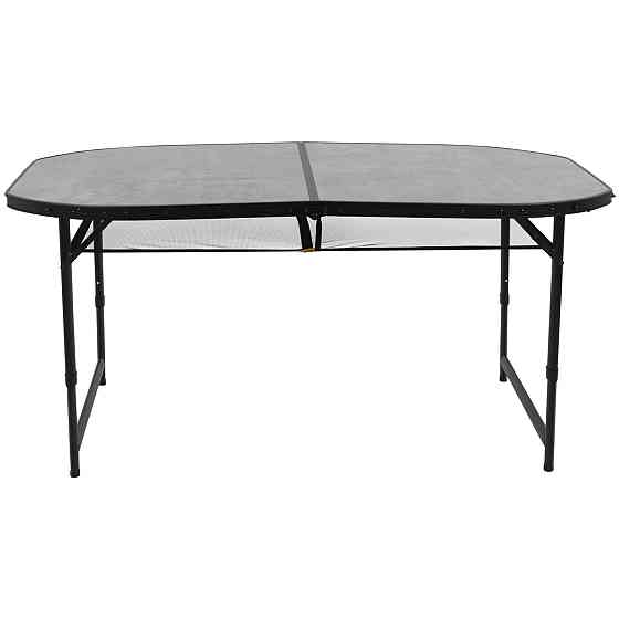 Стол Bo-Camp Northgate Oval 150x80 cm Black/Grey (1404188) Вінниця