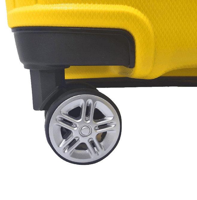 Валіза пластикова AIRTEX 241 мала 55 см жовта Київ - фото 8