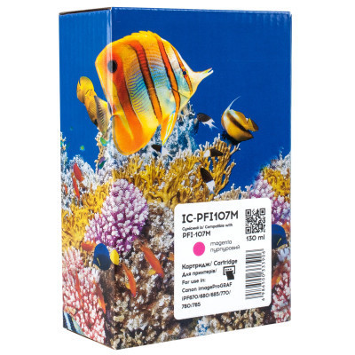 Картридж Barva Canon PFI-107M (6707B001) 130 мл, Magenta (IC-PFI107M) Винница - изображение 1
