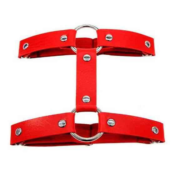 Гартер на одну ногу - Червоний - Садо-мазо Вінниця