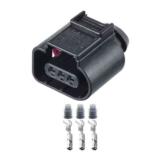 Роз'єм конектор 3-кон., Реле Давления Переменного Тока, 8K0973703, 1823679-1, VAG, TE Audi, Bugatti, Porsche, Seat, Skoda, VW Київ