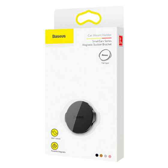 Автотримач магнітний Baseus Small ears Magnetic series Holder Flat SUER-C01 (Чорний) Миколаїв