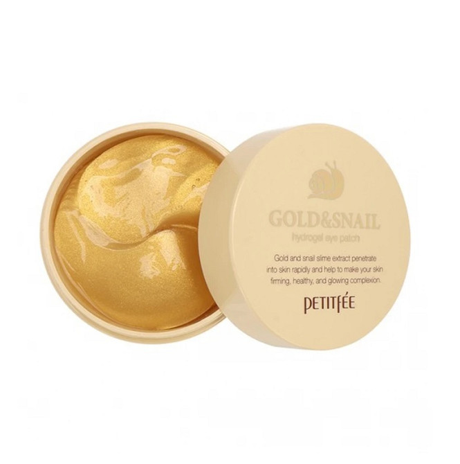 Гидрогелевые патчи для глаз Золото-Улитка Gold/Snail Hydrogel Eye Patch Petitfee & Koelf 60 шт Киев - изображение 4