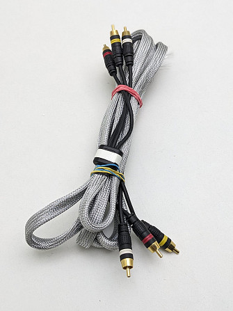 Кабель 3RCA to 3RCA (тюльпани) в обмотці 3м Луцк - изображение 1