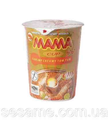 Локшина швидкого приготування з креветкою Том Ям в стаканчику Shrimp Creamy Tom Yum CUP MAMA 70 г Харків