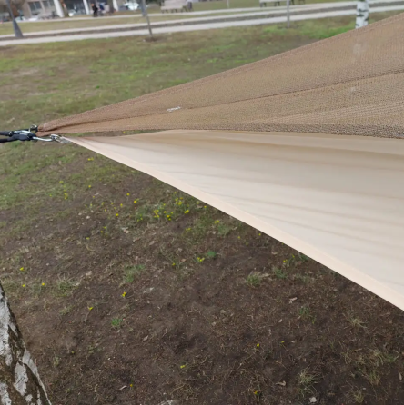 Тент навес затеняющий треугольный 3х3х4м Оксфорд (Бежевый) Киев